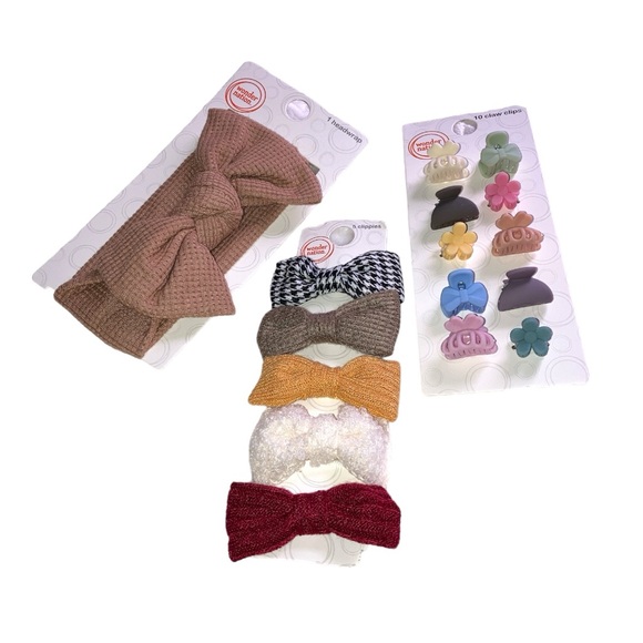 Headwrap Bow, Clippies And Claw Clips Bundle - Picture 5 of 8